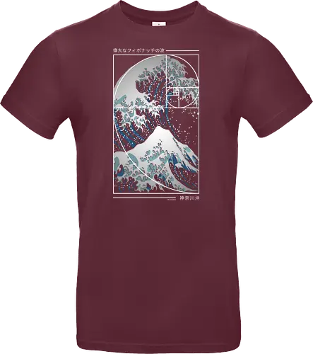 Die große Welle der Fibonacci-Spirale – Modern Blue