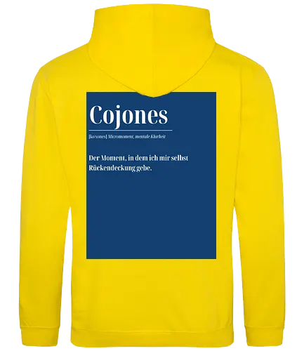 Cojones [koˈxones] – Micromoment, mentale Klarheit - Rückendruck