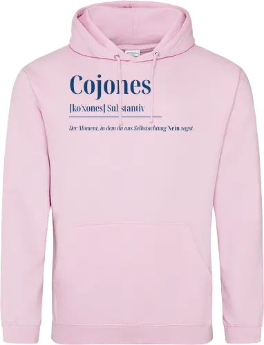 Cojones [koˈxones]-Sag Nein mit Stil