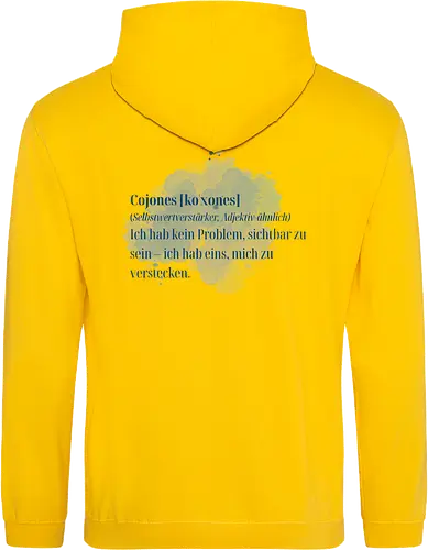 Cojones [koˈxones]-Selbstwertverstärker - Rückendruck