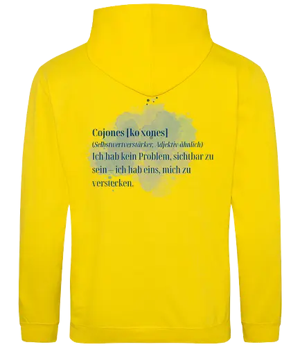 Cojones [koˈxones]-Selbstwertverstärker - Rückendruck