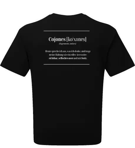 Cojones-Tagesmotto