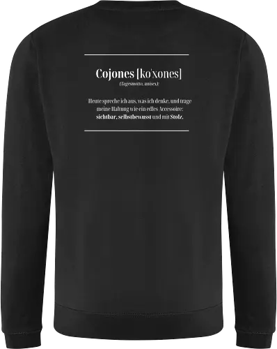 Cojones-Tagesmotto