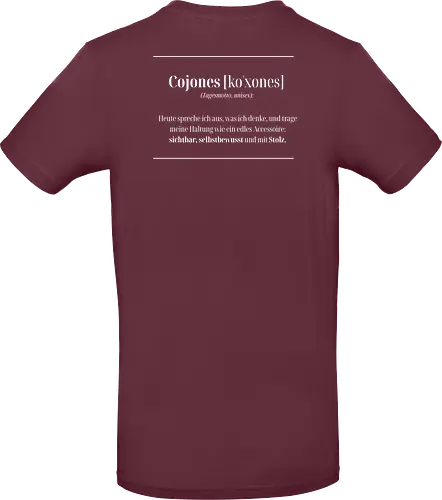 Cojones-Tagesmotto