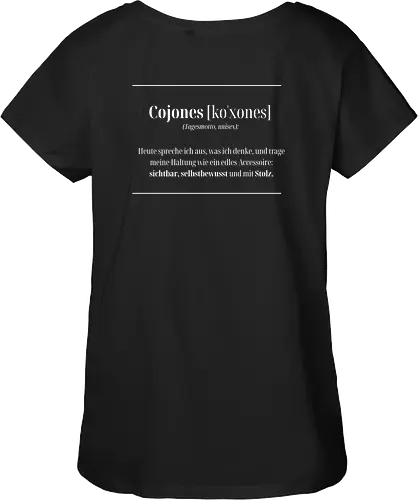 Cojones-Tagesmotto