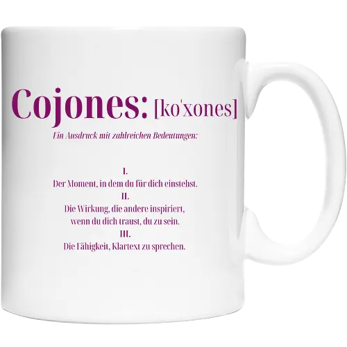 Cojones [koˈxones]-Mehr als ein Wort