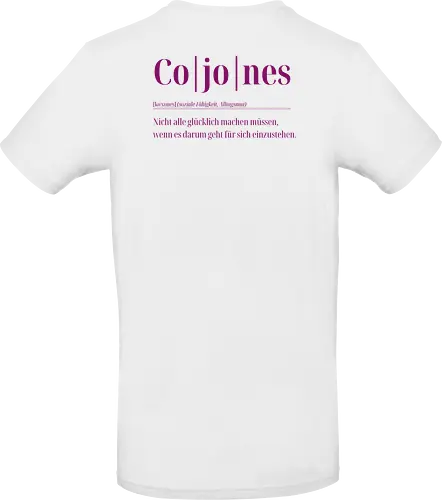 Cojones- Definition - Rückendruck