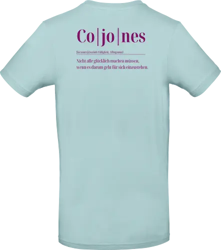 Cojones- Definition - Rückendruck