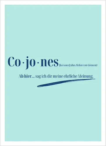 Cojones-Grenzen ziehen