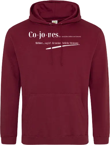 Cojones-Grenzen ziehen