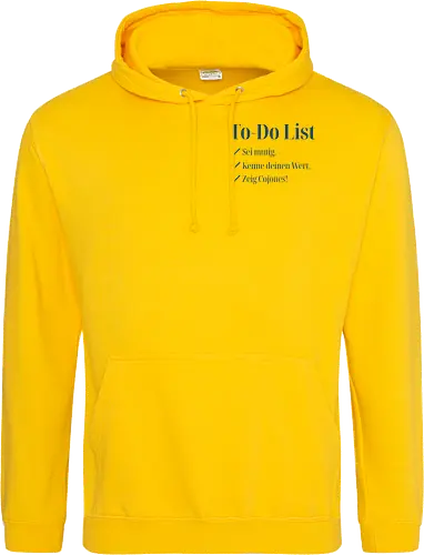 Cojones-To-Do List - Pocketdruck (blaue Schrift)