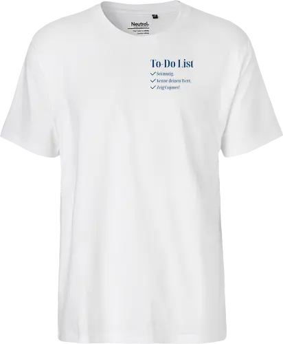 Cojones-To-Do List - Pocketdruck (blaue Schrift)