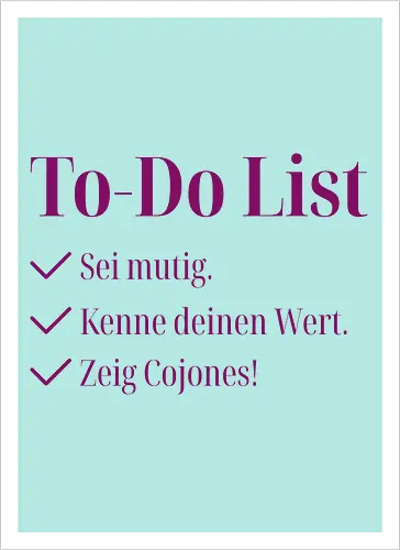 Cojones-To-Do List