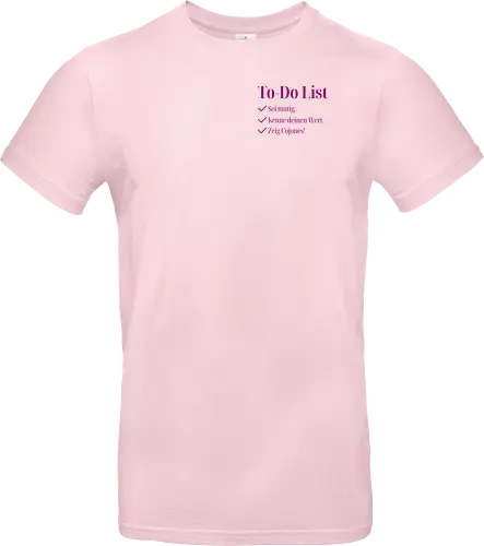 Cojones-To-Do List - Pocketdruck (lila Schrift)