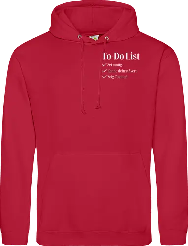 Cojones-To-Do List -Pocketdruck (helle Schrift)