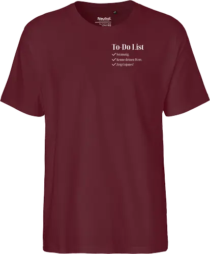 Cojones-To-Do List -Pocketdruck (helle Schrift)