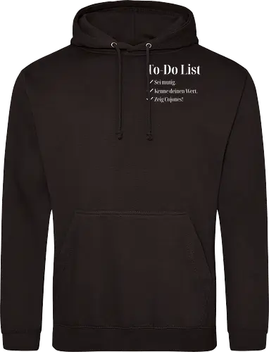 Cojones-To-Do List -Pocketdruck (helle Schrift)