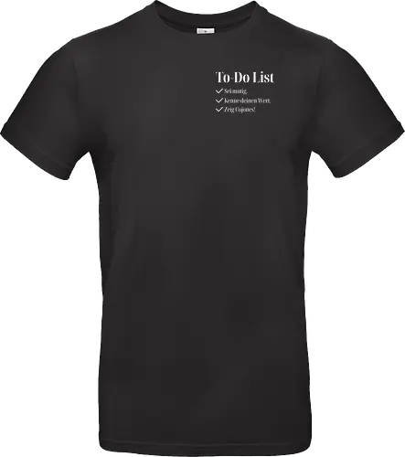 Cojones-To-Do List -Pocketdruck (helle Schrift)