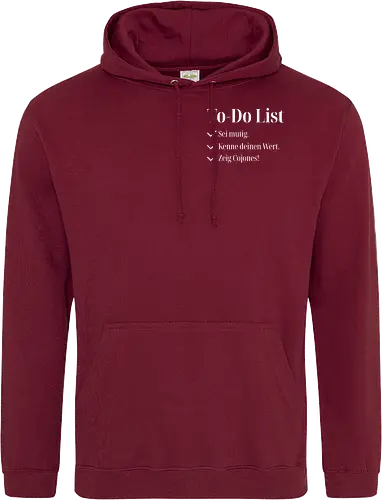 Cojones-To-Do List -Pocketdruck (helle Schrift)