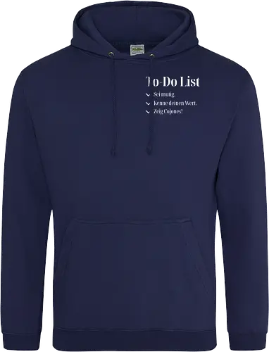 Cojones-To-Do List -Pocketdruck (helle Schrift)