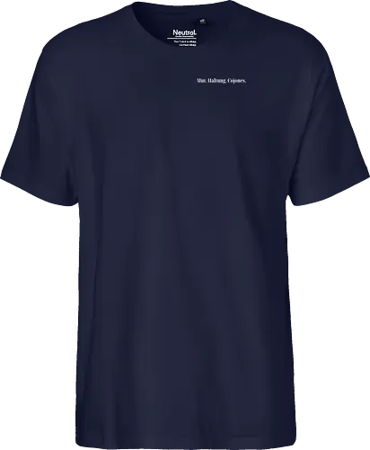 Cojones-Mut und Haltung -Pocketdruck (weiße Schrift)