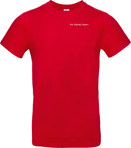 Cojones-Mut und Haltung -Pocketdruck (weiße Schrift)