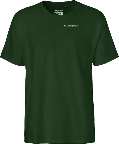 Cojones-Mut und Haltung -Pocketdruck (weiße Schrift)