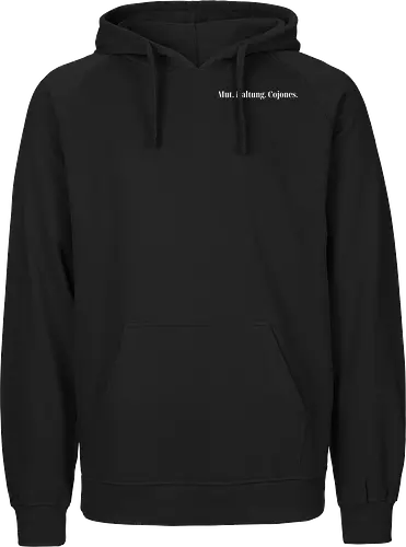 Cojones-Mut und Haltung -Pocketdruck (weiße Schrift)