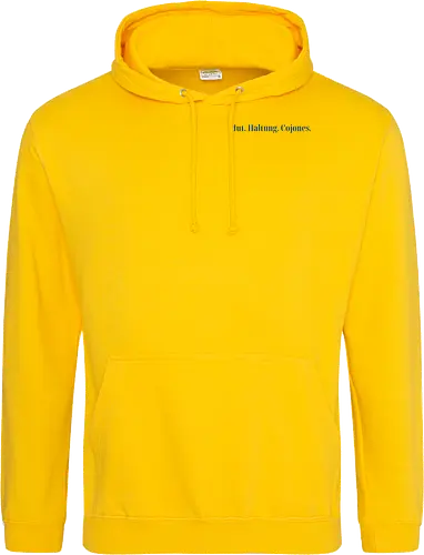 Cojones-Mut und Haltung -Pocketdruck (blaue Schrift)