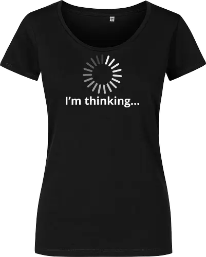 I'm Thinking" Loading Spinner Funny Tech Humor Art