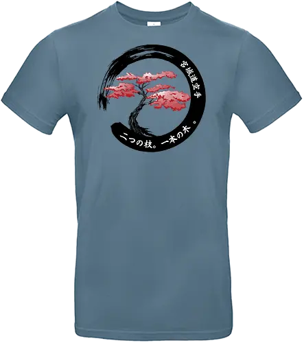 Two branches one tree - anime, manga, japan, japanese art, retro, vintage, 70s, 80s, 90s, movies, tree, sumi e, series, karate kid, karate - Standard T-Shirt