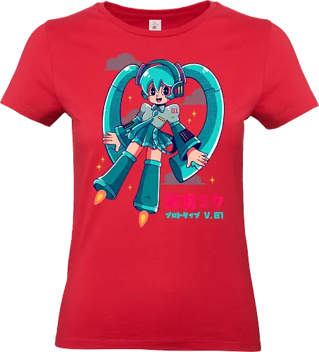 HATSUNE MIKU - hatsune miku, miku, astro boy, manga, anime, kawaii, vocaloid, cute - Standard T-Shirt (Women)