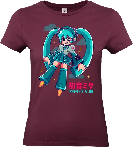 HATSUNE MIKU - hatsune miku, miku, astro boy, manga, anime, kawaii, vocaloid, cute - Standard T-Shirt (Women)