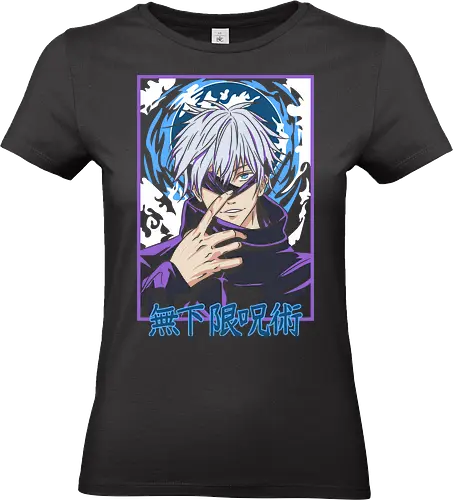 Gojo Satoru Unlimited Void Jujutsu Anime Art - Gojo Satoru, JJK, Unlimited Void, anime, manga, strongest sorcerer, sensei, Yuji Itadori, Megumi Fushiguro, anime print, Japanese animation, shonen, Gojo, cursed energy, anime art, fan merchandise, cursed technique, Six Eyes, Jujutsu - Standard T-Shirt (Women)