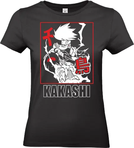 Kakashi Hatake  - Kakashi Hatake, Chidori, Lightning Blade, Shinobi, Copy Ninja, Hokage, anime, manga, Sharingan, Team 7, anime art, fan merchandise, Konoha, ninja, shinobi, anime print, Japanese animation, shonen, Kakashi, lightning, anime character - Standard T-Shirt (Women)