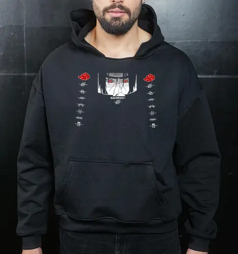 Itachi Uchiha Mangekyo Sharingan Minimalist Shinobi Art