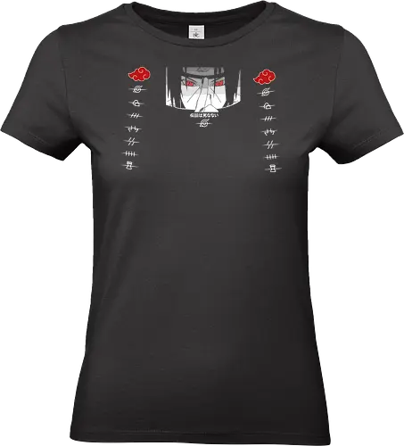 Itachi Uchiha Mangekyo Sharingan Minimalist Shinobi Art - Itachi Uchiha, Mangekyo Sharingan, Sharingan, minimalist art, Shinobi, Akatsuki, anime, manga, Uchiha clan, Itachi, subtle anime, understated art, legend never dies, ninja, shinobi, anime art, fan merchandise, Japanese animation, shonen, Kakashi - Standard T-Shirt (Women)