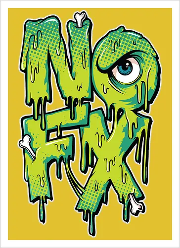 NOFX - Tropfendes Mutanten-Logo - Kalifornischer Punk Rock