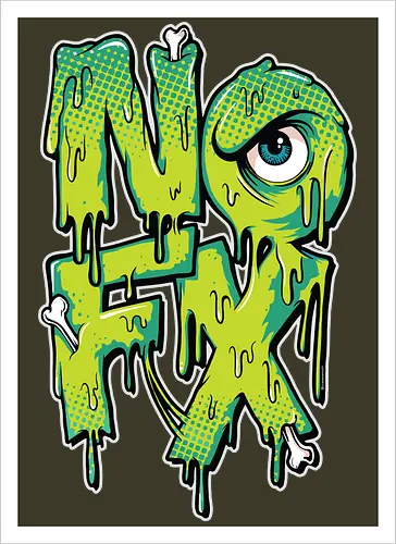 NOFX - Tropfendes Mutanten-Logo - Kalifornischer Punk Rock