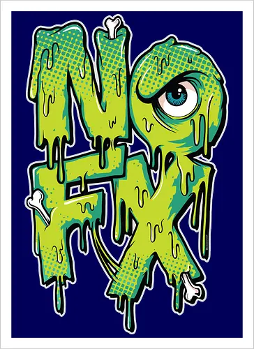 NOFX - Tropfendes Mutanten-Logo - Kalifornischer Punk Rock