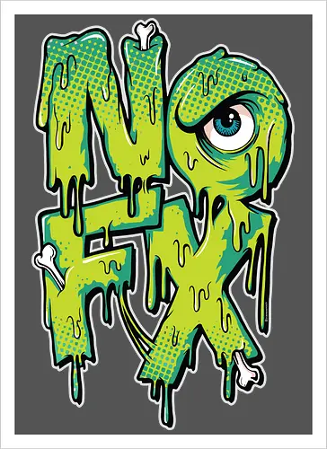 NOFX - Tropfendes Mutanten-Logo - Kalifornischer Punk Rock