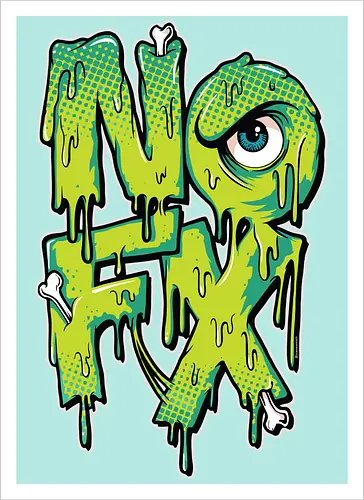 NOFX - Tropfendes Mutanten-Logo - Kalifornischer Punk Rock