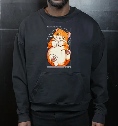 Die Katze der Fibonacci-Spirale