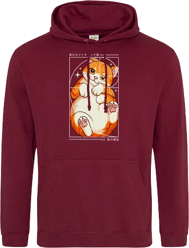 Die Katze der Fibonacci-Spirale