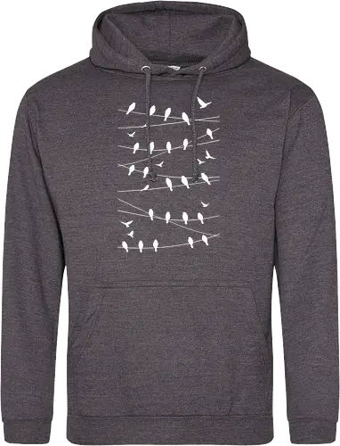 Vögel Linien Minimalistisch - Blau