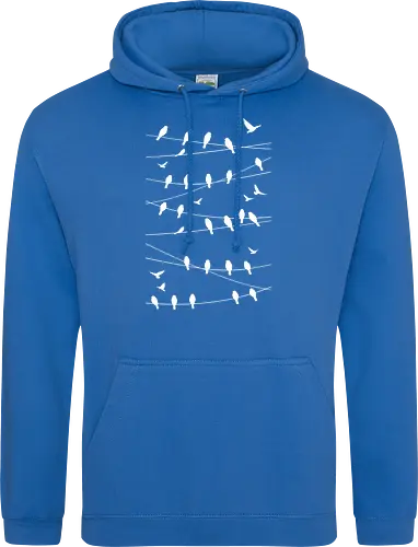 Vögel Linien Minimalistisch - Blau