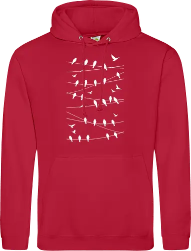 Vögel Linien Minimalistisch - Blau