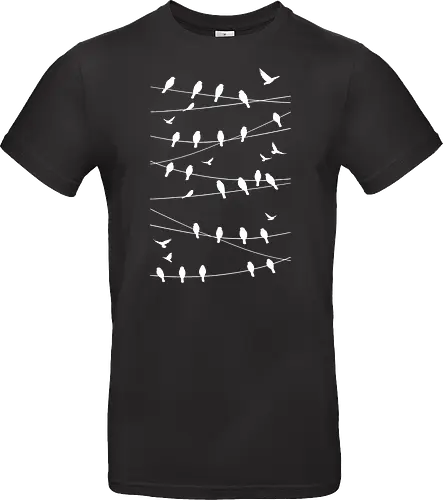 Vögel Linien Minimalistisch - Blau