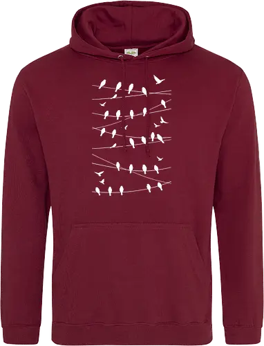 Vögel Linien Minimalistisch - Blau