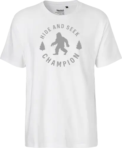 Hide and Seek Champion" Funny Bigfoot Sasquatch Art